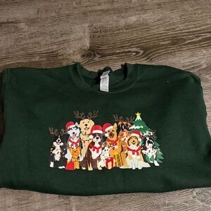 Green Christmas Dog Sweatshirt